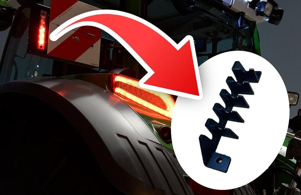 Abdeckung für LED - Leuchten der Warntafel – Fendt Vario Serie 300–1000 - Exact Designs