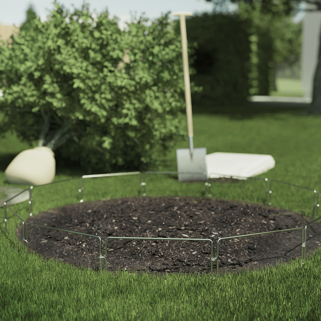 Stahlzaun für Mähroboter - Exact Designs